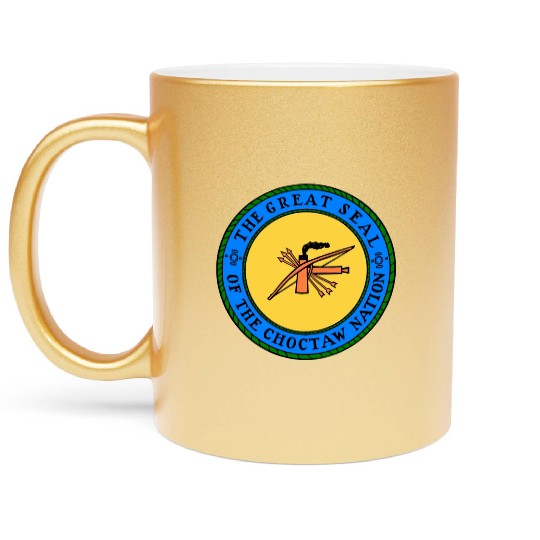 The Great Seal of Choctaw Nation of Oklahoma Metallic Mugs