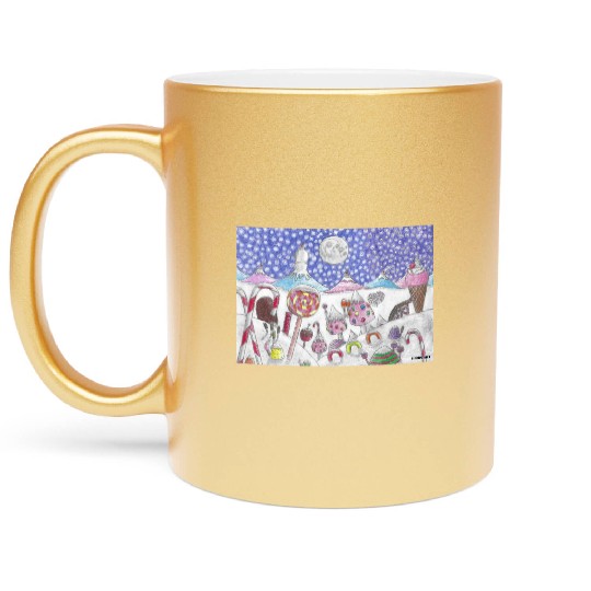 The Nutcracker Christmas Candy Land Metallic Mugs