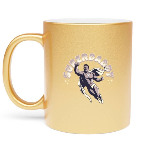Superdaddy Dad Hero: Ideal Father's Day Gift Metallic Mugs