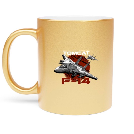 F-14 Tomcat Fighterjet Metallic Mugs