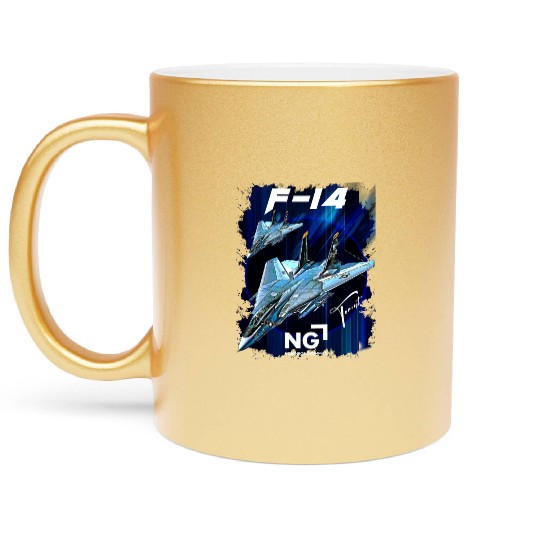 F-14 Tomcat Fighterjet Metallic Mugs