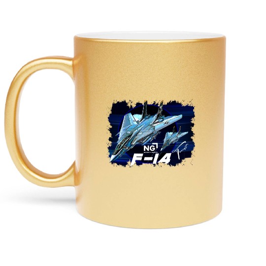 F-14 Tomcat Fighterjet Metallic Mugs