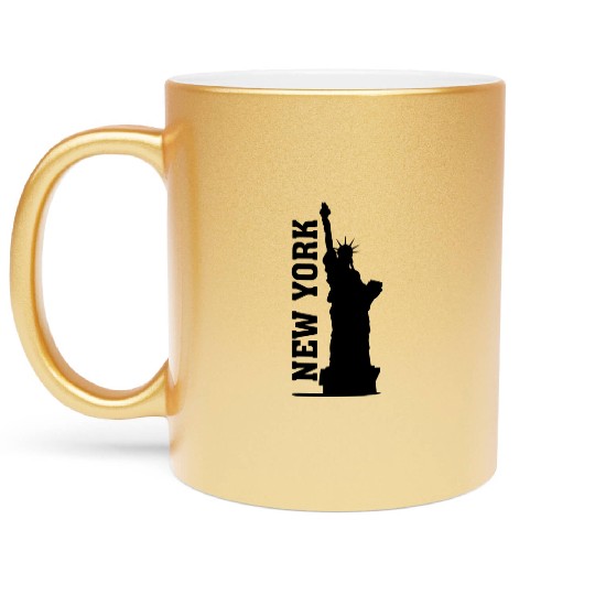 NEW York USA Statue of Liberty Metallic Mugs