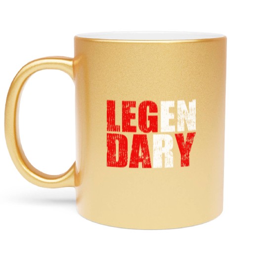 leg day gym funny workout bodybuilding Metallic Mugs