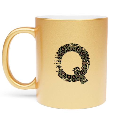 Q army camo design Metallic Mugs
