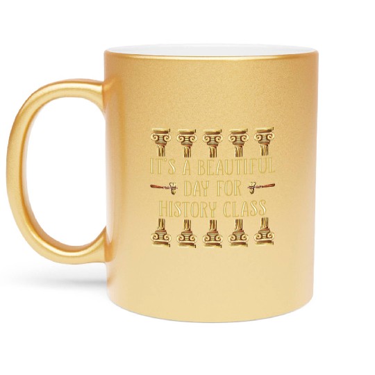 History Teacher Metallic Mugs