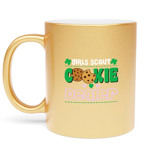 Cookie Dealer Scout for Girls Funny Scouting Metallic Mugs