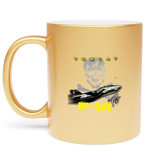 F-14 Tomcat Fighterjet Metallic Mugs