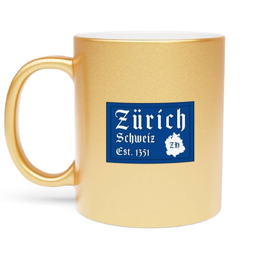 Zürich Switzerland Metallic Mugs