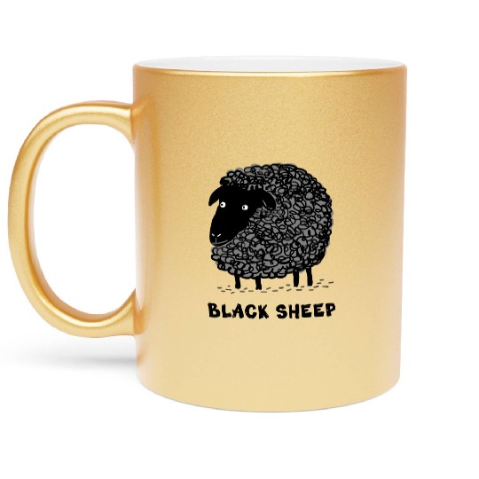 Black Sheep Metallic Mugs