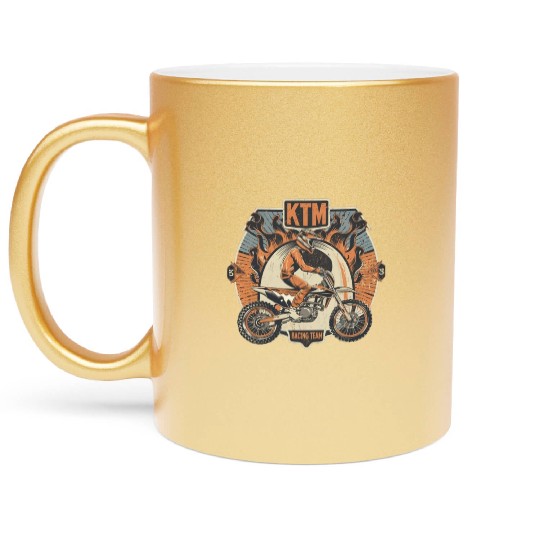 ktm racing team Metallic Mugs