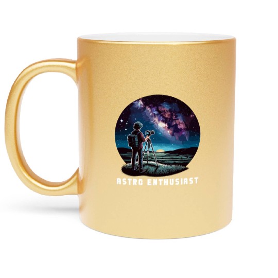 Astrophotography Astronomy Space Camera Star Watch Metallic Mugs