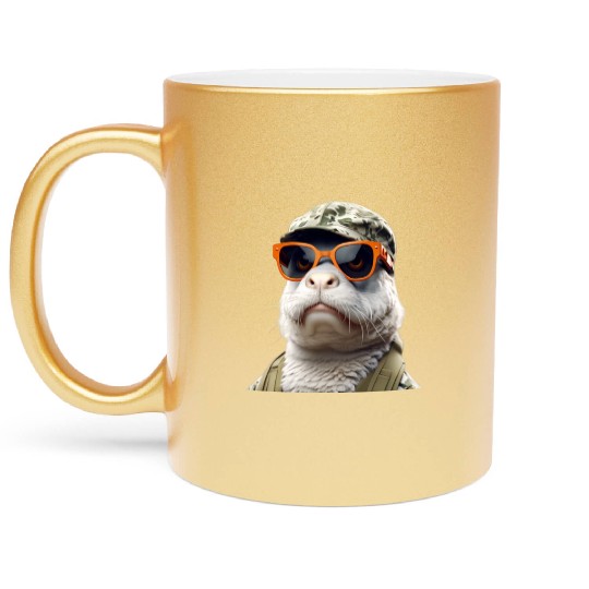 FUNNY Seal Metallic Mugs