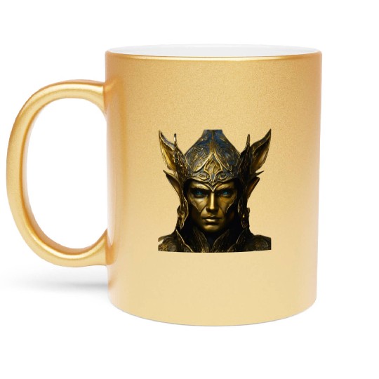 Portrait of an Ancient Monarch Metallic Mugs