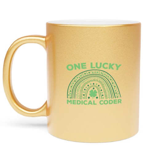 Medical Coder St.Patrick's Day Metallic Mugs