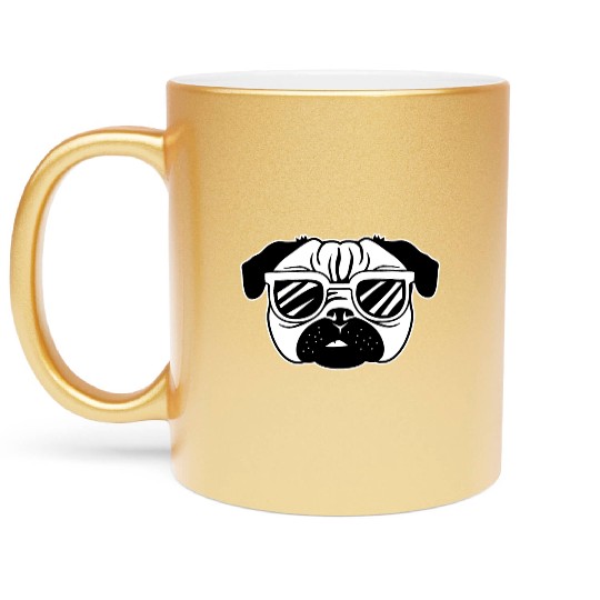 Cool Pug Veterinarian Gift Metallic Mugs