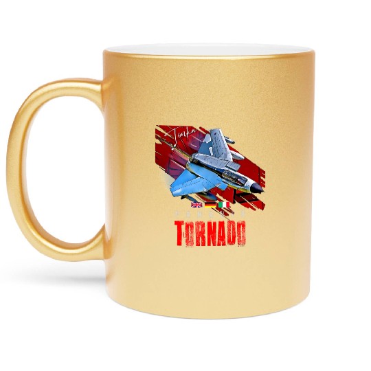 Panavia Tornado European Fighterjet Military Aircr Metallic Mugs