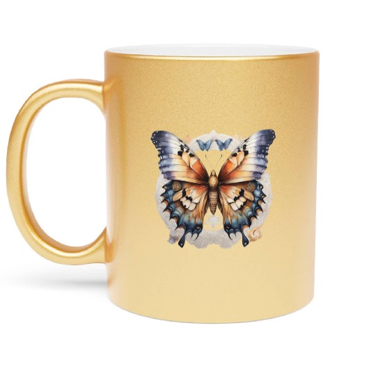 Fantastic beast half butterfly half eagle Metallic Mugs