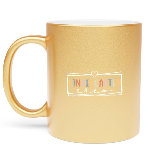 Kindergarten crew Kinder Teacher Team Kinder squad Metallic Mugs