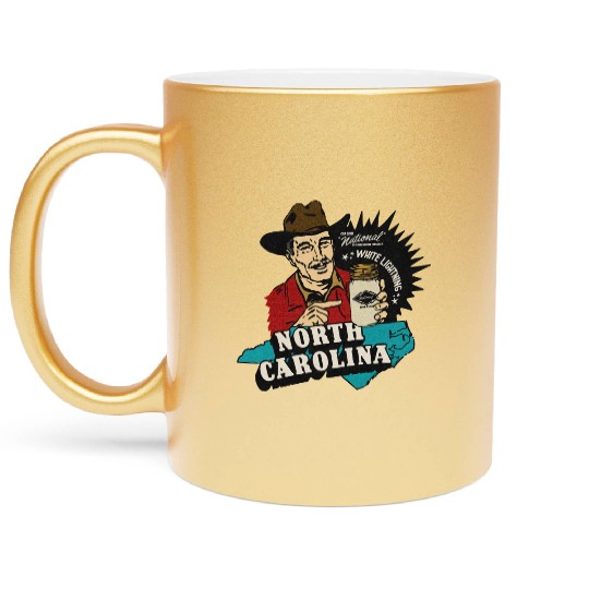 Vintage Raleigh NC Moonshine Metallic Mugs
