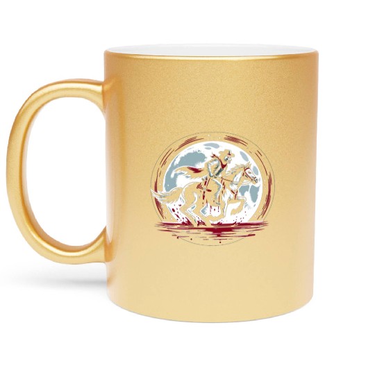 Cowboy Barn Bull Rider Rodeo Country Western Gift Metallic Mugs