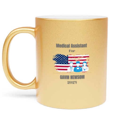 Medical Assistant for GAVIN NEWSOM 2024 Metallic Mugs