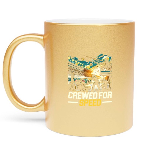Pit Crew Race Car Racing Race Track Motorsport Metallic Mugs