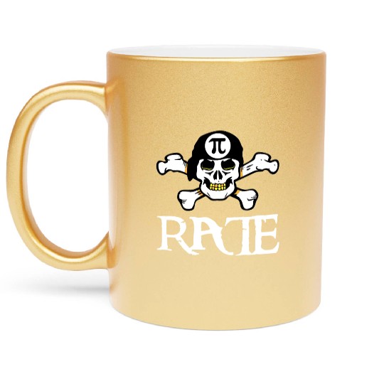 PI-Rate Funny 3,14 PI Pirate 3.14 Math Pirates Metallic Mugs