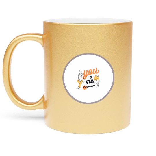 Mom and son Metallic Mugs