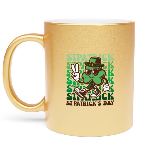 St. Patrick's Day Ireland Irish Green Metallic Mugs