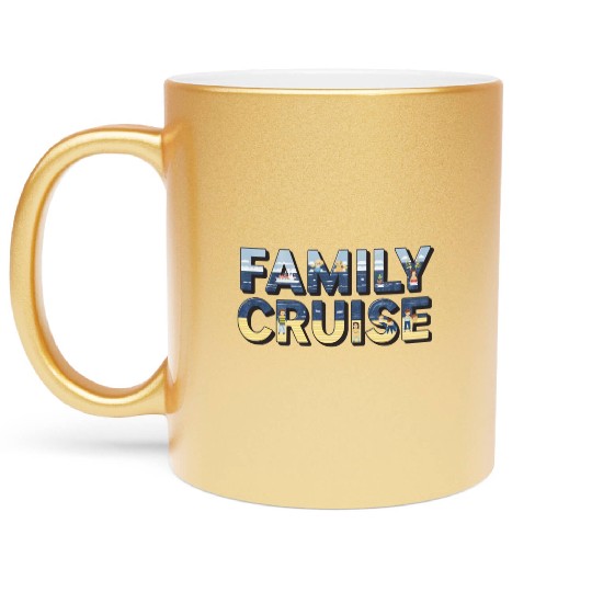 Family Cruise Metallic Mugs & Matching Vacation Apparel
