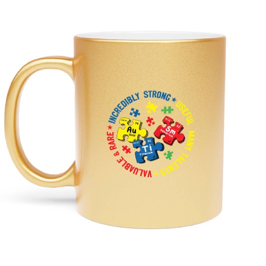 Autism Periodic Table Science Teacher Autism Metallic Mugs