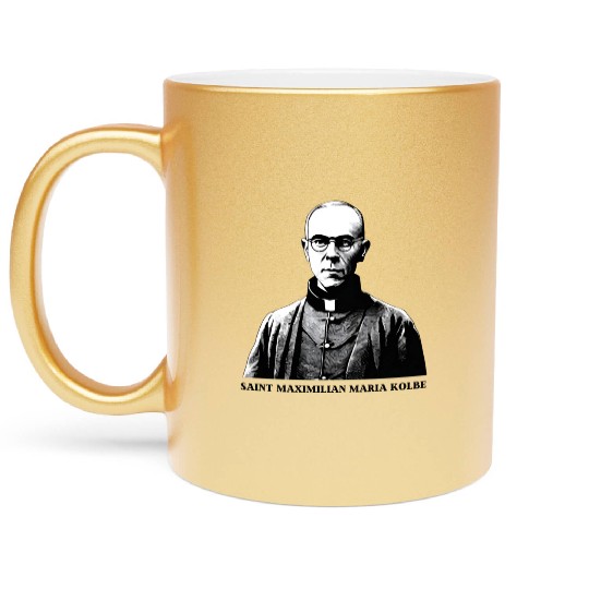 Saint Maximilian Maria Kolbe Metallic Mugs