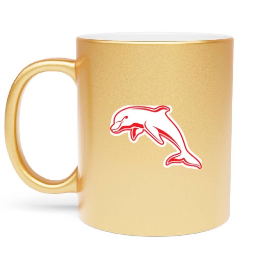 Dolphins NRL Metallic Mugs