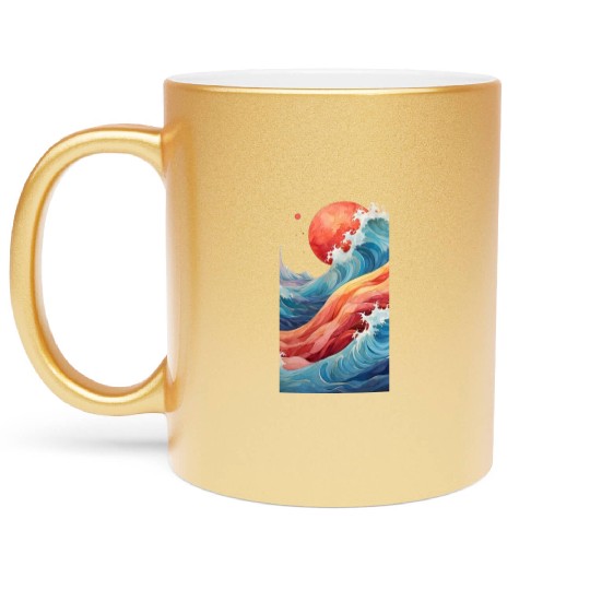 Stylish & Cozy Clothing Designs for Cold Seasons" Metallic Mugs