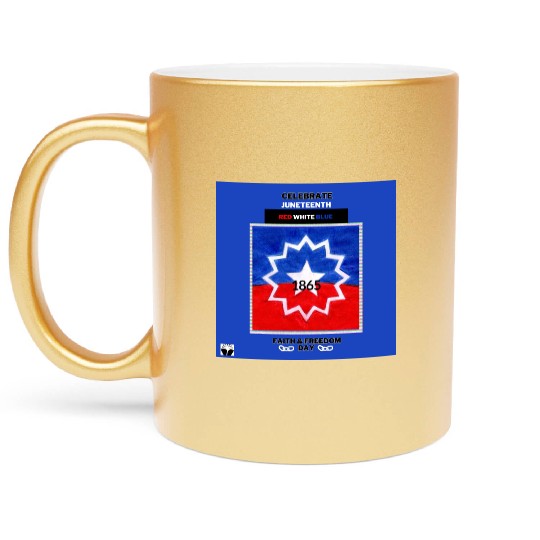 Celebrate Juneteenth: The Red White & Blue Metallic Mugs