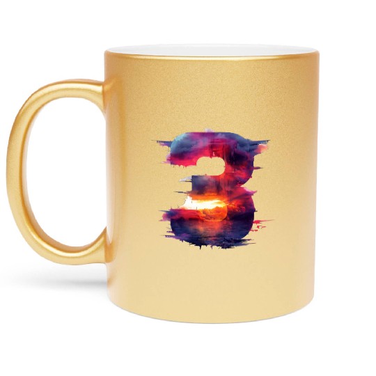 The Fusion of Nature and Technology Metallic Mugs