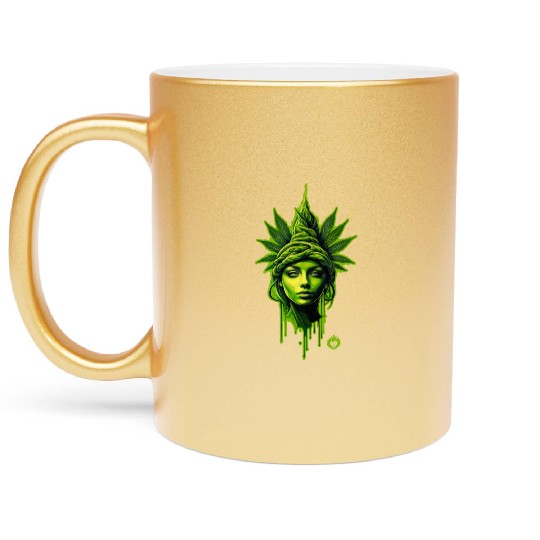 Mary Jane Weed Queen Metallic Mugs