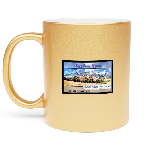 I've Been Framed! Snowy Range Scenic Byway Wyoming Metallic Mugs