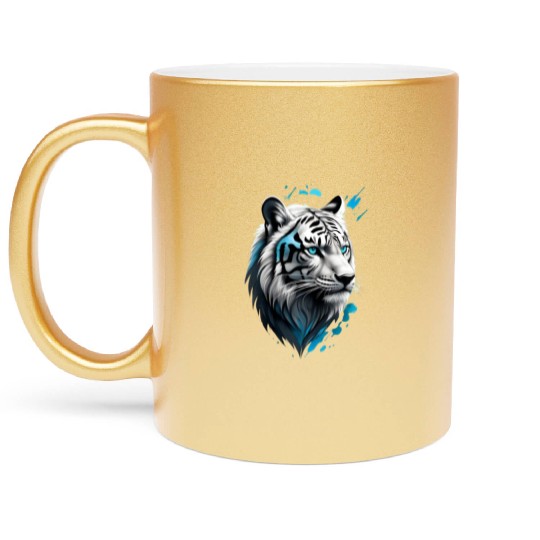 Tiger logo symbol Metallic Mugs