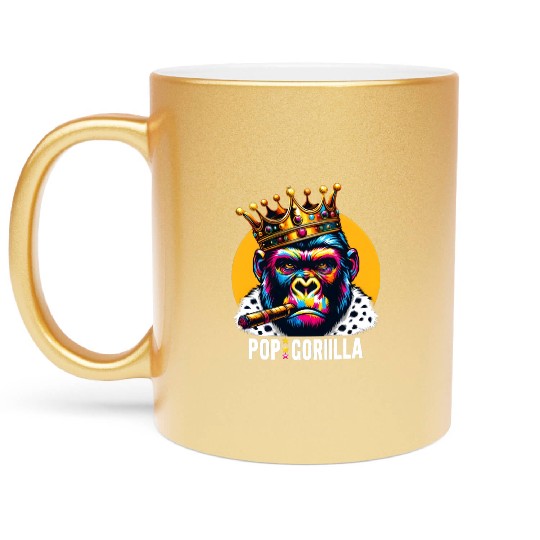 Pop Gorilla Metallic Mugs