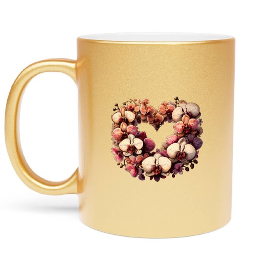 Orchids Metallic Mugs