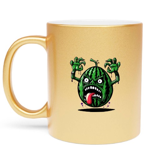 Watermelon Monster Floating Metallic Mugs