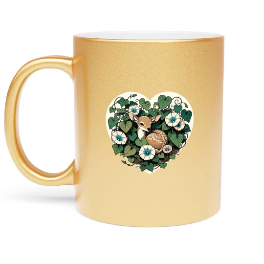 Spring Fawn Metallic Mugs