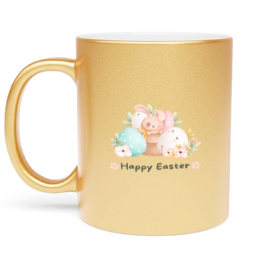 happy Easter Metallic Mugs