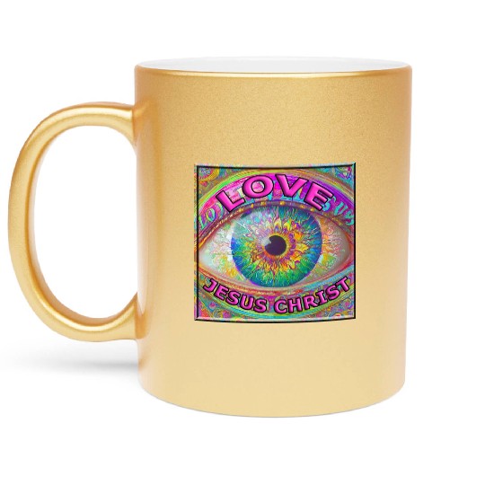 Eye (I) Love JESUS CHRIST Metallic Mugs