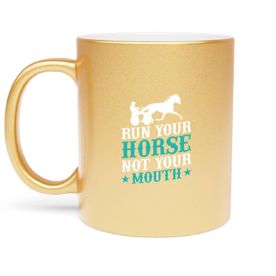 Harness Racing Equestrian Jockey Metallic Mugs