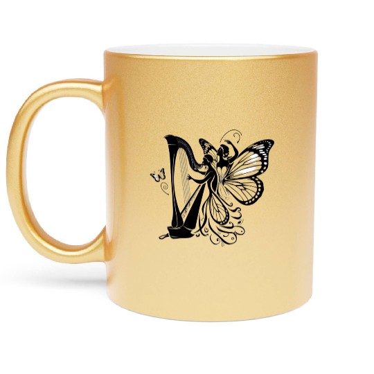 butterflies Metallic Mugs