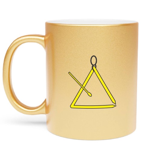 Triangle music instrument for orchestra Metallic Mugs