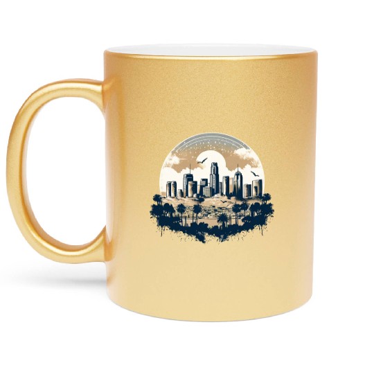 Los Angeles - City of Angels Metallic Mugs